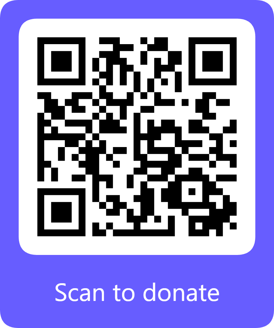 QR code for a one-off Christmas Smile donation